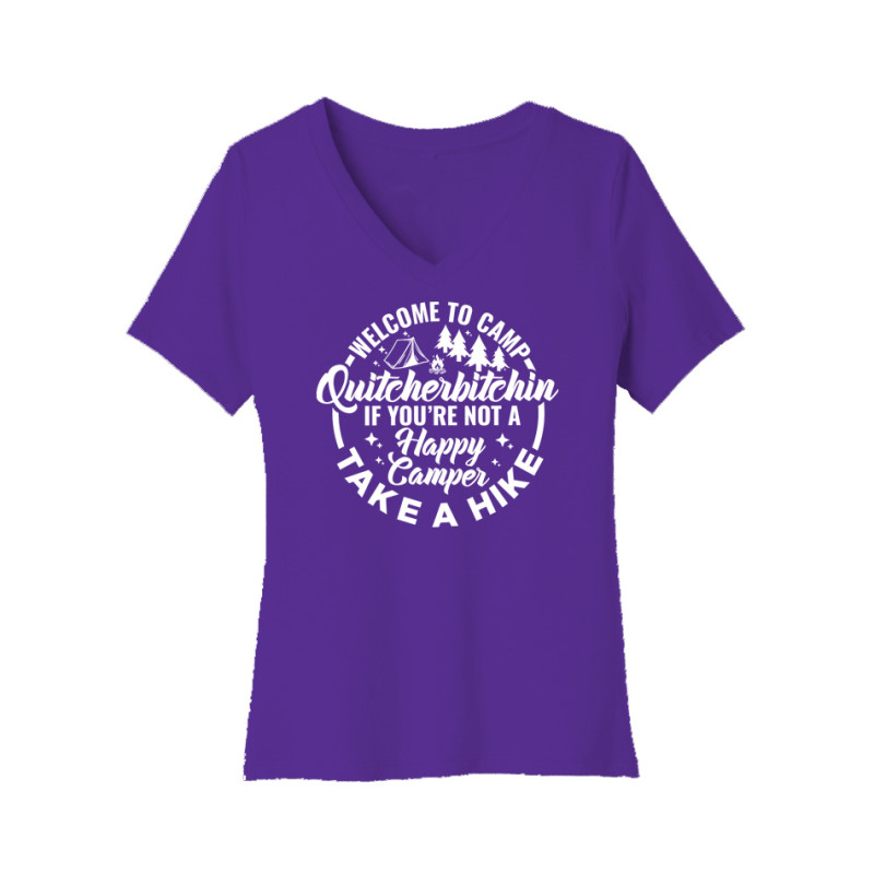 Camp Quityerbitchin Women's V-Neck Tee Camp Quityerbitchin Women's V-Neck Tee