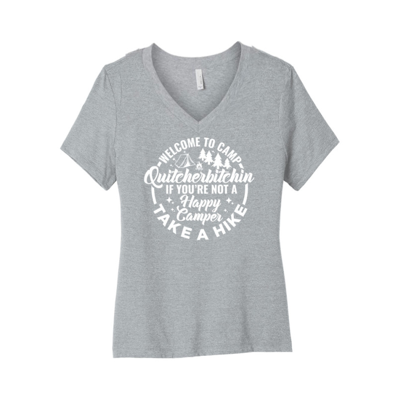 Camp Quityerbitchin Women's V-Neck Tee Camp Quityerbitchin Women's V-Neck Tee