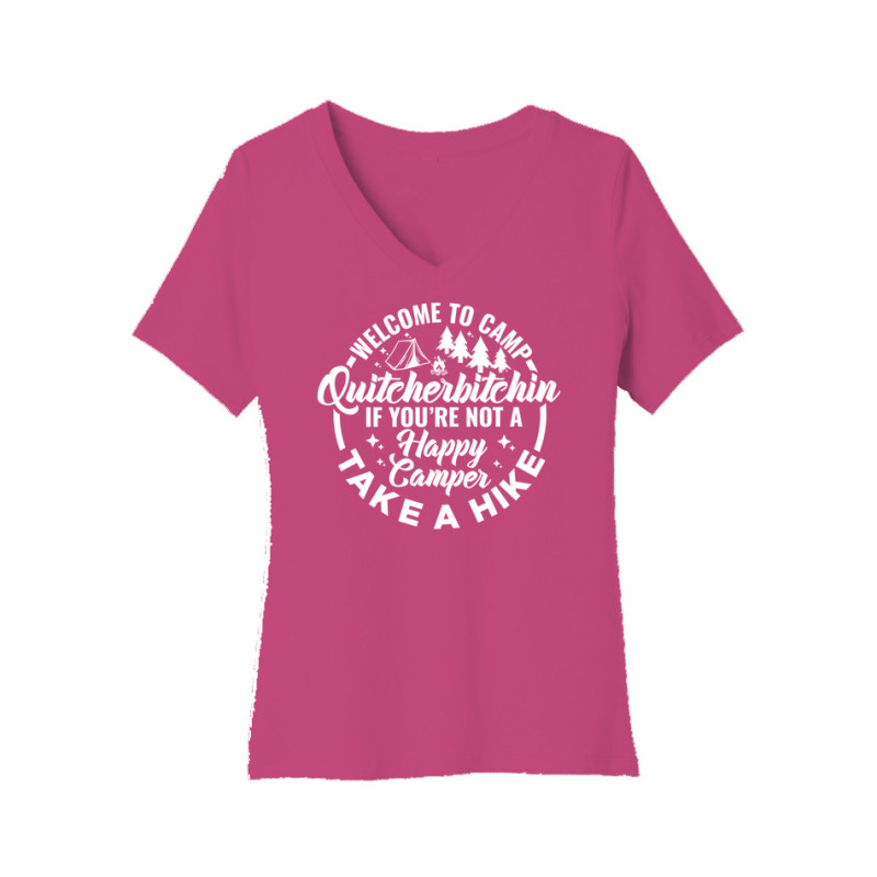 Camp Quityerbitchin Women's V-Neck Tee Camp Quityerbitchin Women's V-Neck Tee