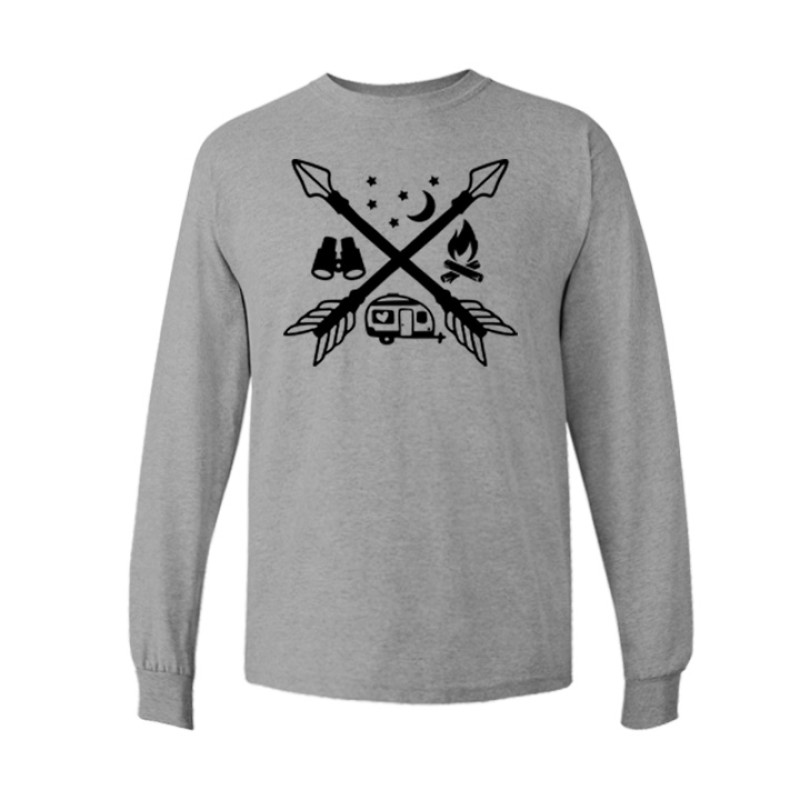 Camping Arrow Long Sleeve Tee