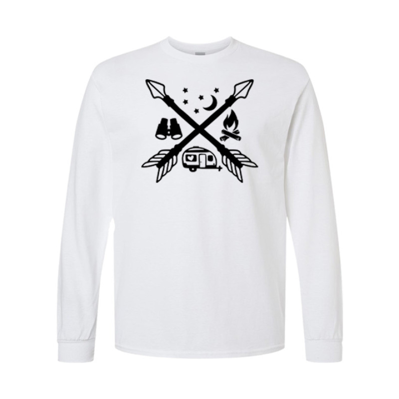 Camping Arrow Long Sleeve Tee