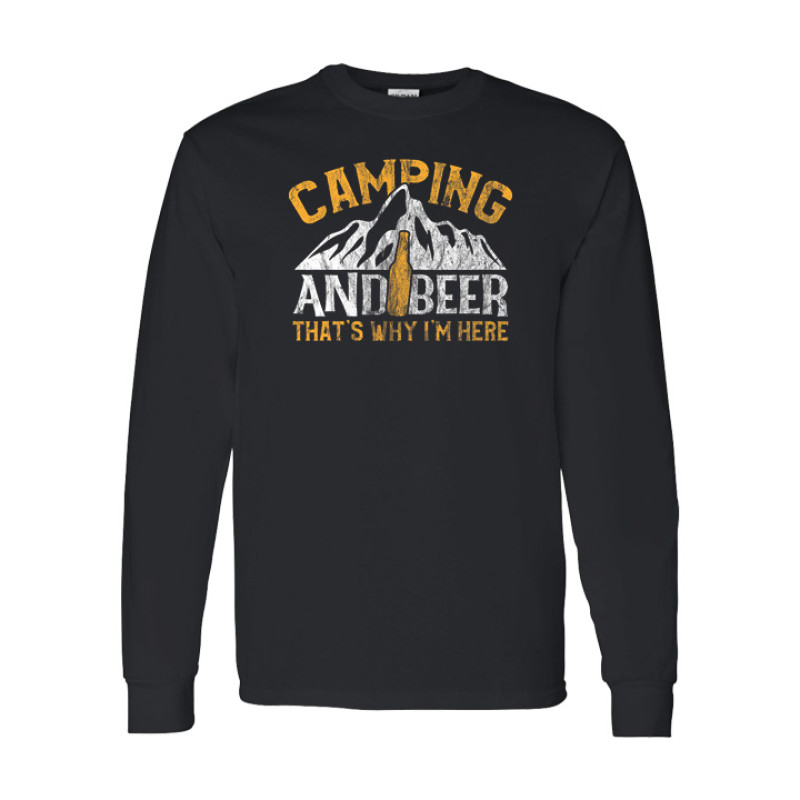 Camping and Beer Long Sleeve Tee
