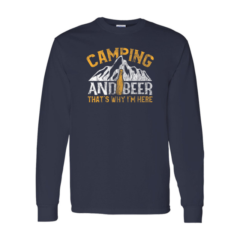 Camping and Beer Long Sleeve Tee