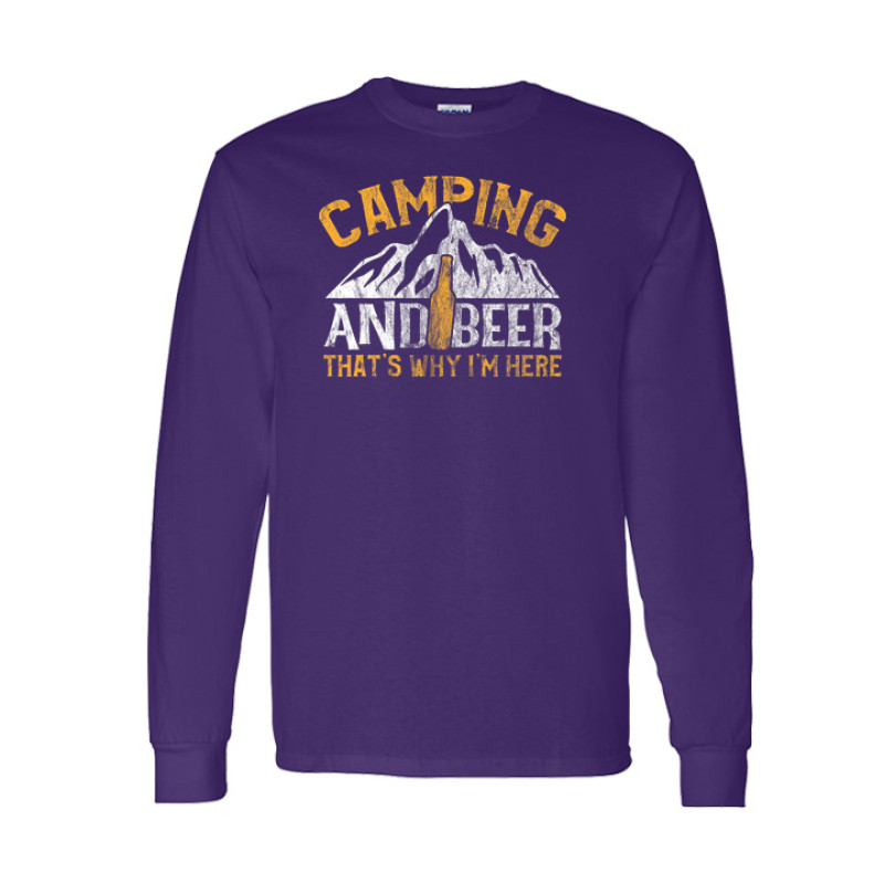 Camping and Beer Long Sleeve Tee