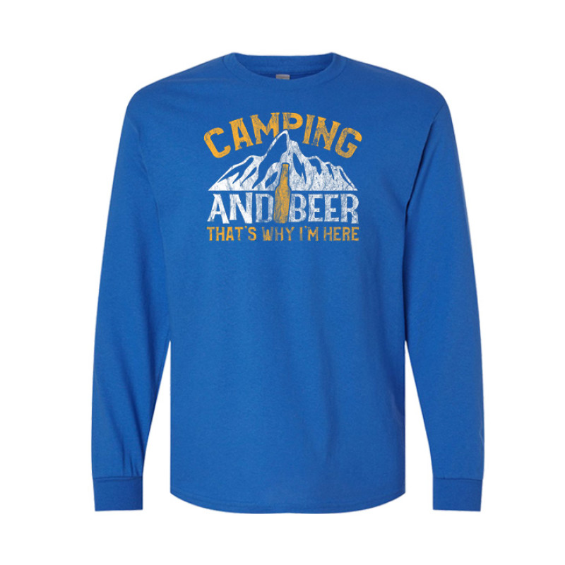 Camping and Beer Long Sleeve Tee
