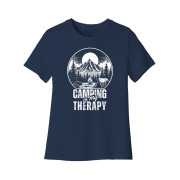 Camping is my therapy Women's Cut Tee