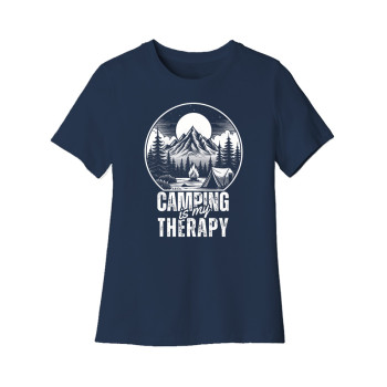 Camping is my therapy Women's Cut Tee
