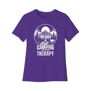 Camping is my therapy Women's Cut Tee