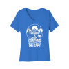Camping is my therapy Women's V-Neck Tee Camping is my therapy Women's V-Neck Tee