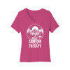 Camping is my therapy Women's V-Neck Tee Camping is my therapy Women's V-Neck Tee