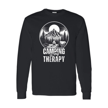 Camping is My Therapy Long Sleeve Tee