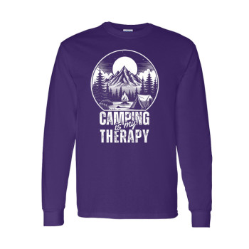 Camping is My Therapy Long Sleeve Tee