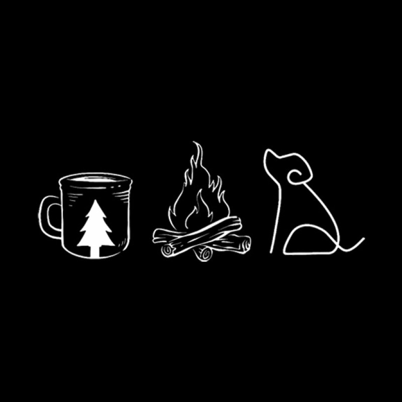 Coffee Campfire Dogs Women's V-Neck Tee Coffee Campfire Dogs Women's V-Neck Tee