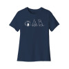 Coffee Campfire Dogs Women's Cut Tee