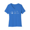 Coffee Campfire Dogs Women's V-Neck Tee Coffee Campfire Dogs Women's V-Neck Tee