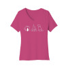 Coffee Campfire Dogs Women's V-Neck Tee Coffee Campfire Dogs Women's V-Neck Tee