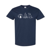 Coffee Campfire Dogs Classic Fit Tee