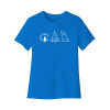 Coffee Campfire Dogs Women's Cut Tee