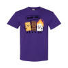 Funny camping shirt featuring Group Hug cartoon design with smiling graham cracker, chocolate bar, and burning marshmallow characters