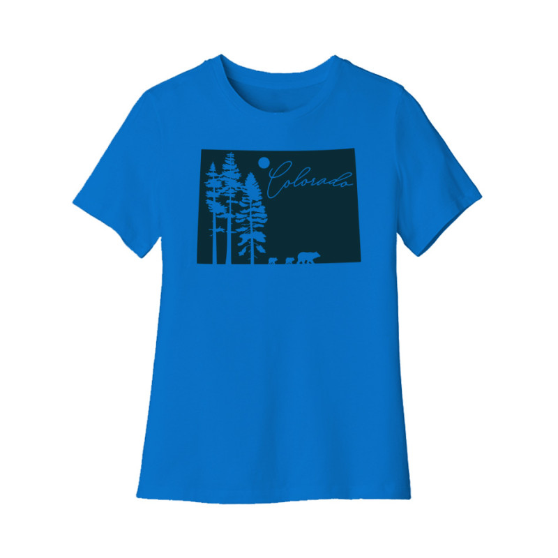 Colorado Bears and Pine Trees Women's Tee Colorado Bears and Pine Trees Women's Tee