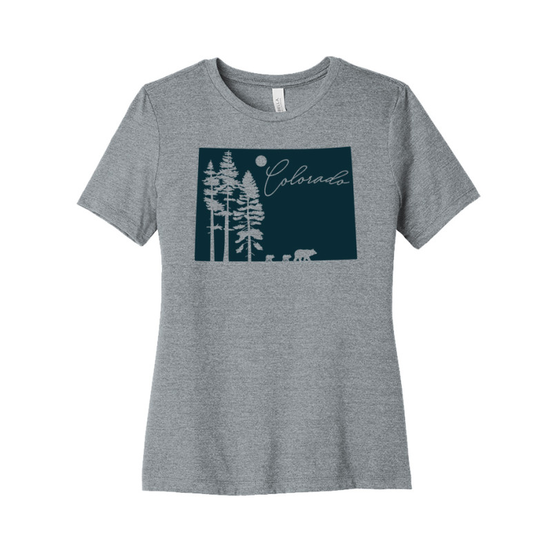 Colorado Bears and Pine Trees Women's Tee Colorado Bears and Pine Trees Women's Tee