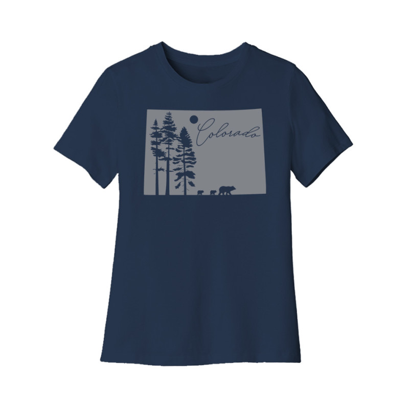 Colorado Bears and Pine Trees Women's Tee Colorado Bears and Pine Trees Women's Tee