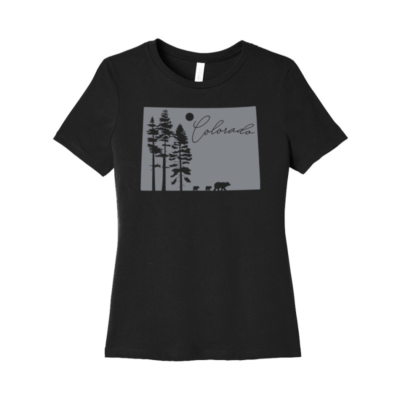 Colorado Bears and Pine Trees Women's Tee Colorado Bears and Pine Trees Women's Tee