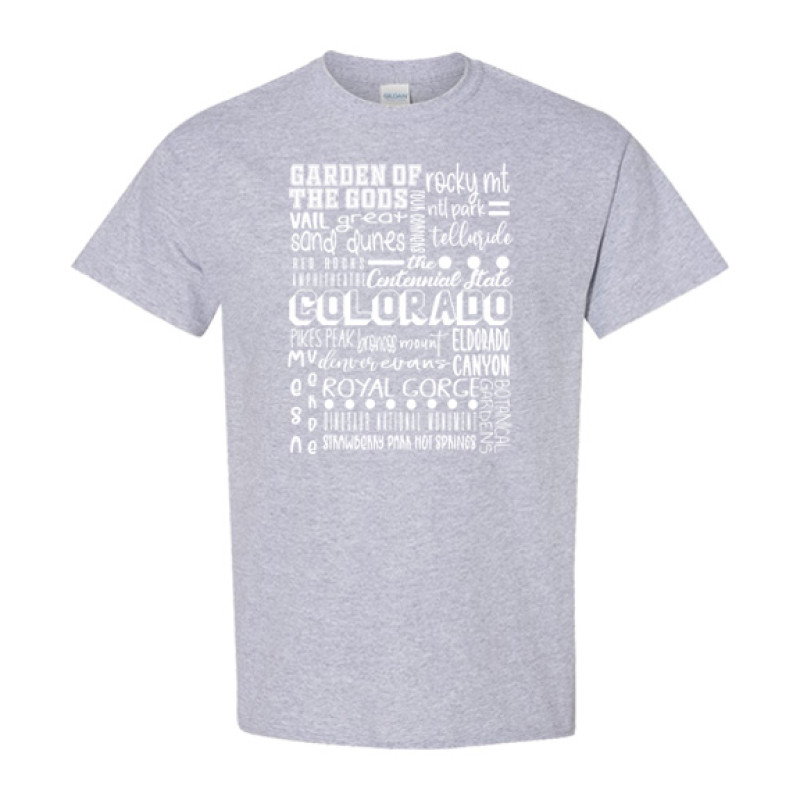 Colorado Famous Locations Classic Fit Tee Colorado Famous Locations Classic Fit Tee