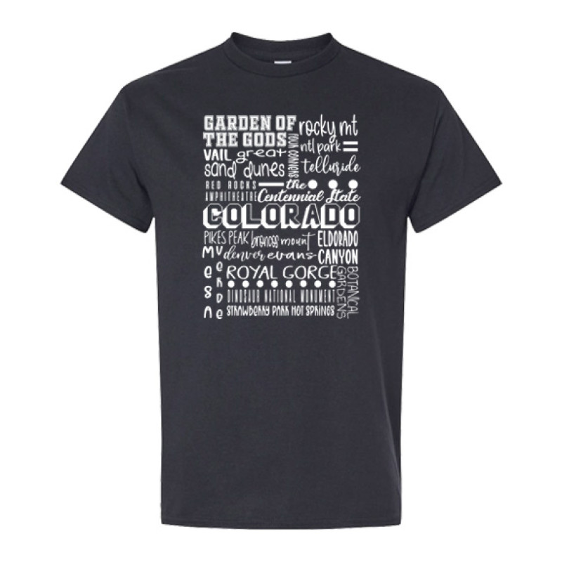 Colorado Famous Locations Classic Fit Tee Colorado Famous Locations Classic Fit Tee