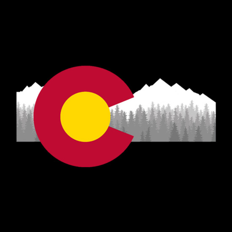 Colorado Flag with Mountains Classic Fit Tee Colorado Flag with Mountains Classic Fit Tee