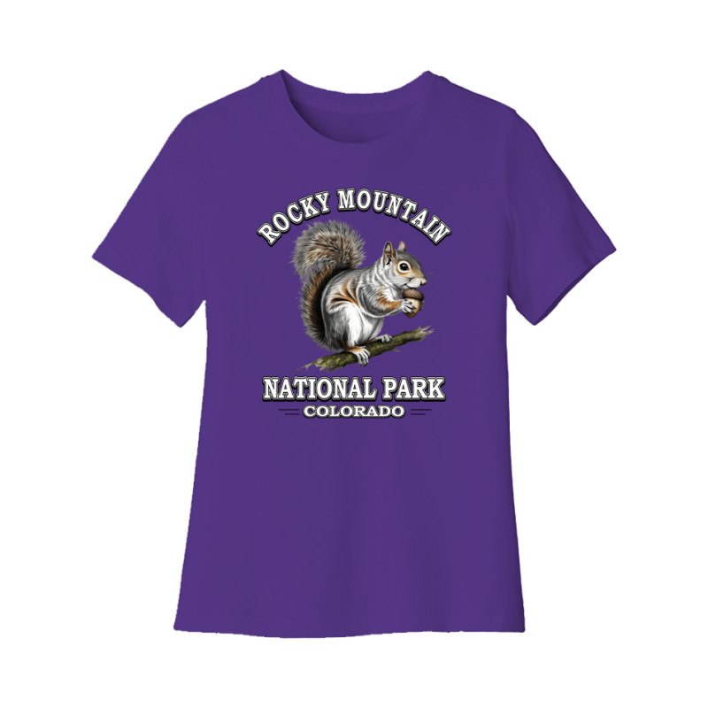 Rocky Mountain National Park Squirrel Women's Tee