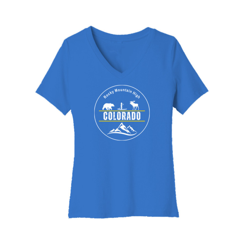 Rocky Mountain High Women's V-Neck Tee Rocky Mountain High Women's V-Neck Tee
