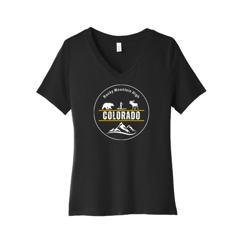 Rocky Mountain High Women's V-Neck Tee Rocky Mountain High Women's V-Neck Tee