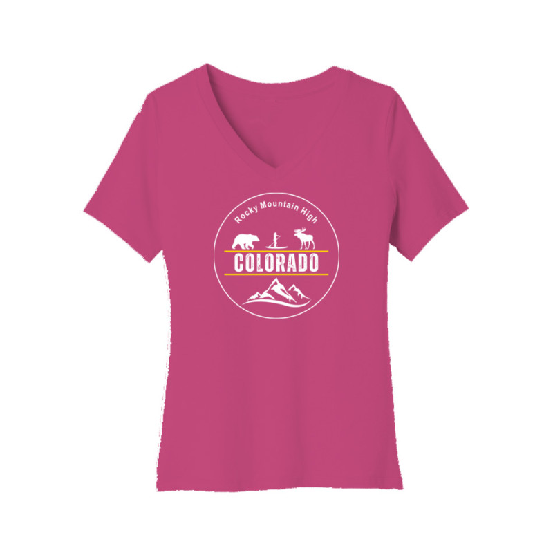 Rocky Mountain High Women's V-Neck Tee Rocky Mountain High Women's V-Neck Tee