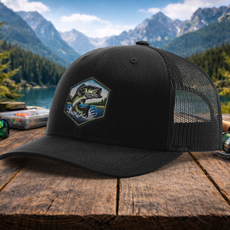 Bass Faux Embroidery Patch