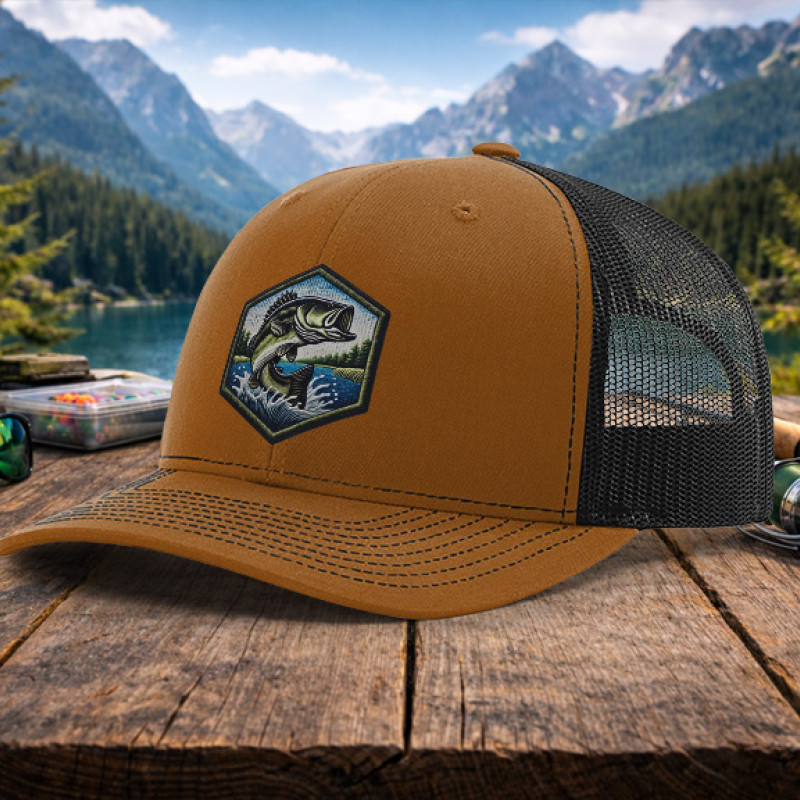 Bass Faux Embroidery Patch