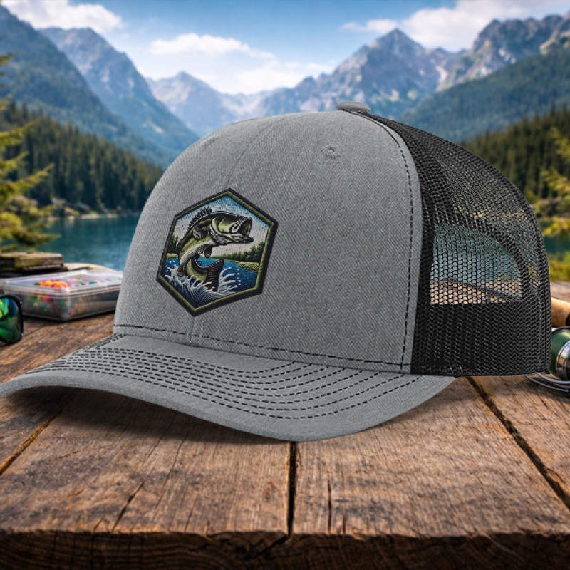 Bass Faux Embroidery Patch