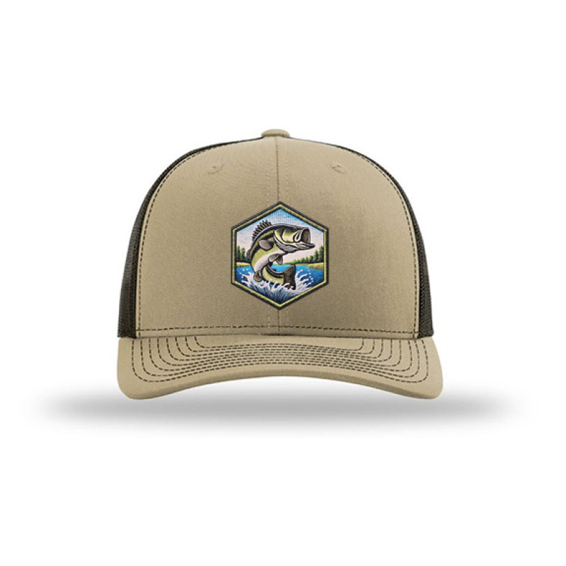 Bass Faux Embroidery Patch