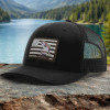 Trout Distressed Flag Fishing Hat
