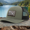 Trout Distressed Flag Fishing Hat