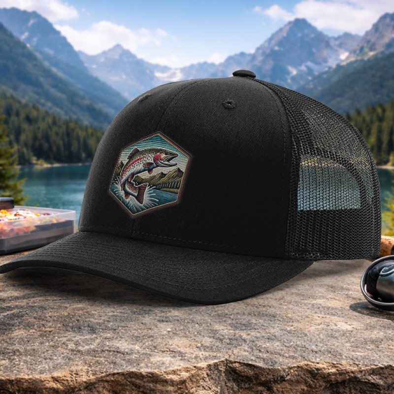 Trout Faux Embroidery Patch