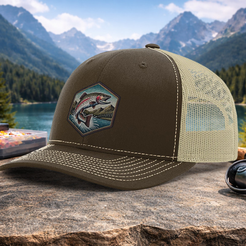 Trout Faux Embroidery Patch