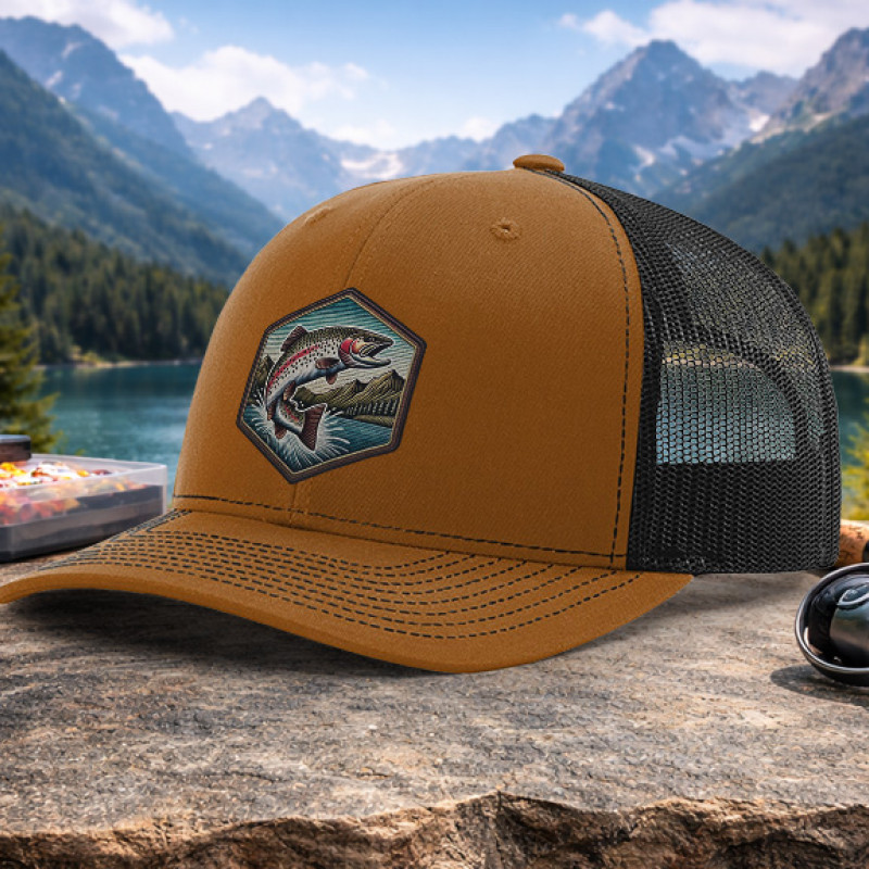 Trout Faux Embroidery Patch