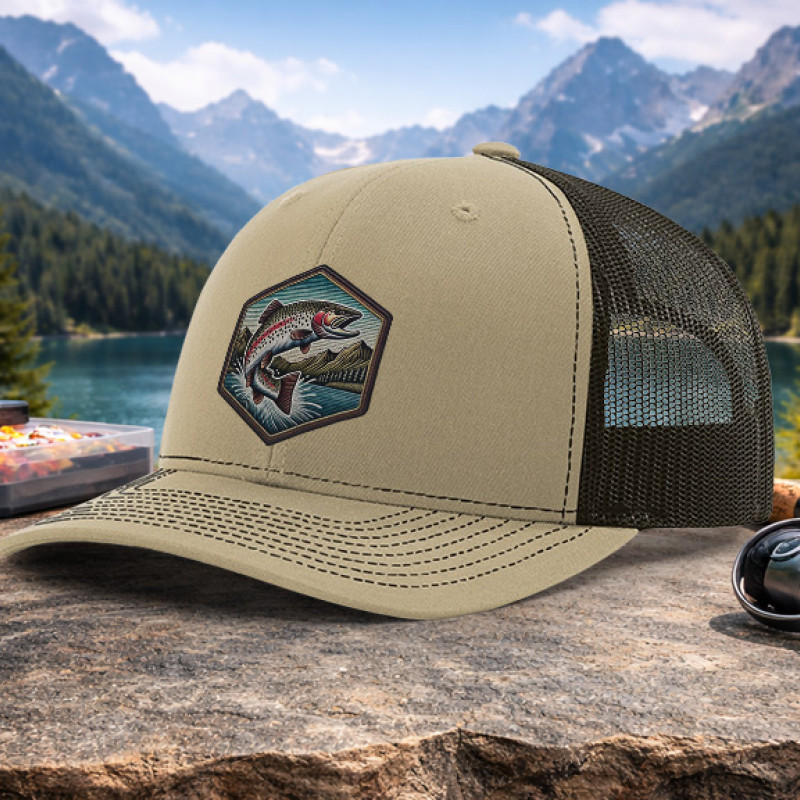 Trout Faux Embroidery Patch