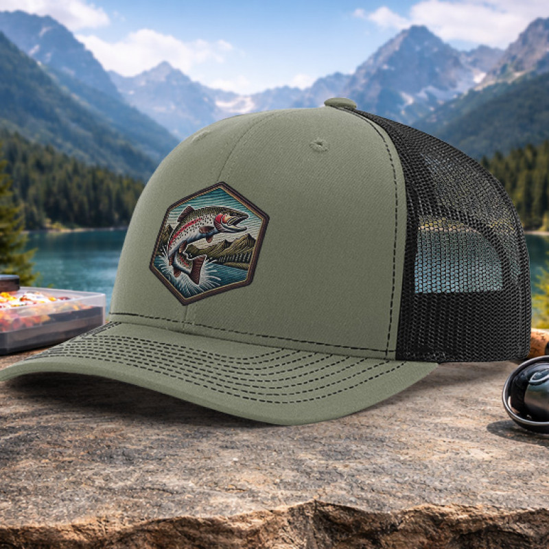 Trout Faux Embroidery Patch