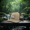 Trout Distressed Flag Fishing Hat Trout Distressed Flag Fishing Hat