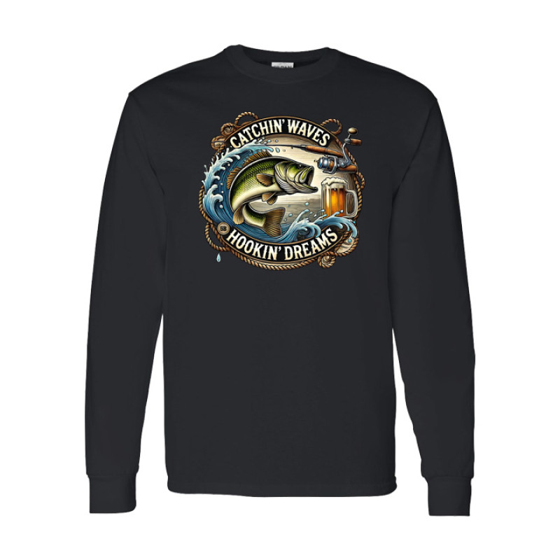 Catchin Waves Long Sleeve Tee