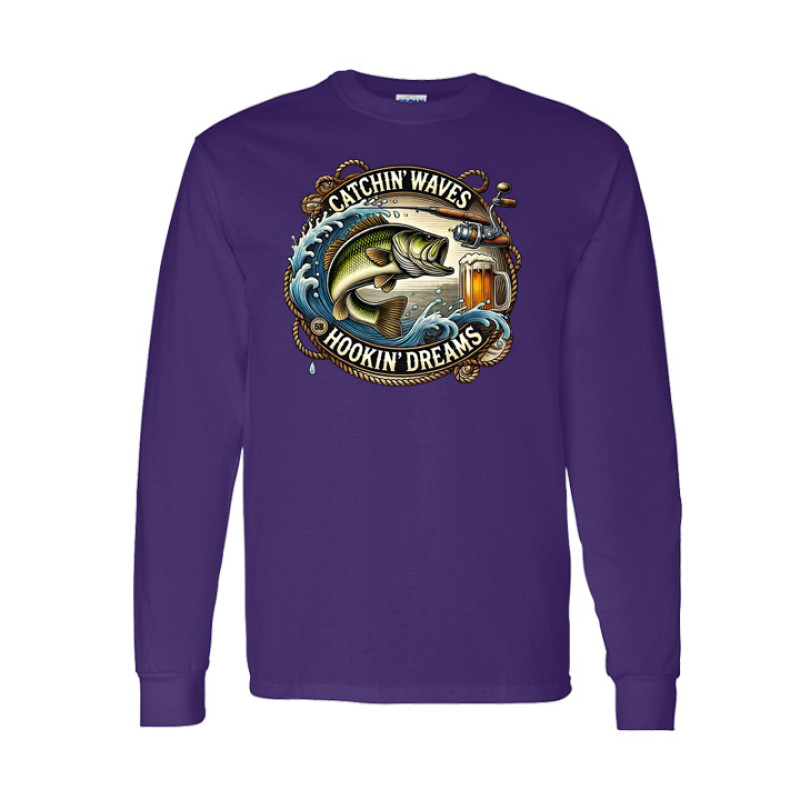 Catchin Waves Long Sleeve Tee
