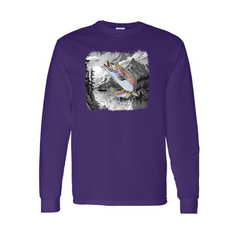Early Morning Fishing Long Sleeve Tee