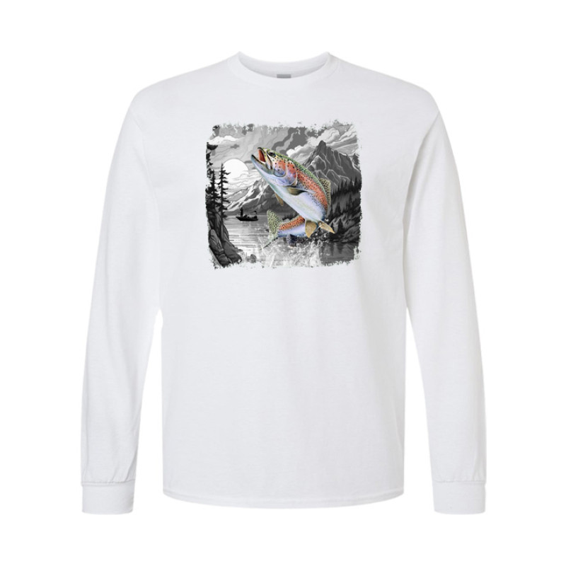 Early Morning Fishing Long Sleeve Tee